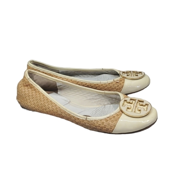 Tory Burch Womens Logo Loafer Slip on shoes sz 10M - Picture 1 of 12